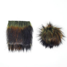 Umber - Faux Fur Pre-Cut DIY Squares
