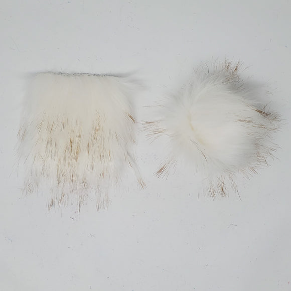 Arctic White - Faux Fur Pre-Cut DIY Squares