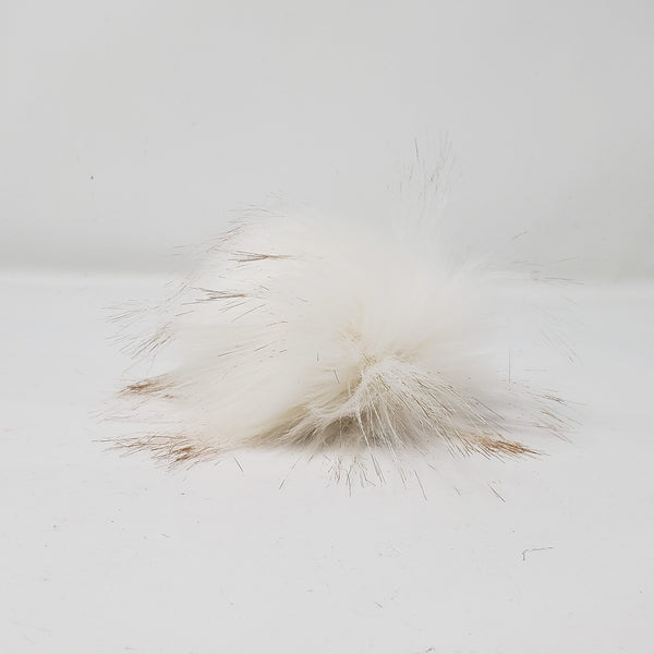 Arctic White - Faux Fur Pom Poms