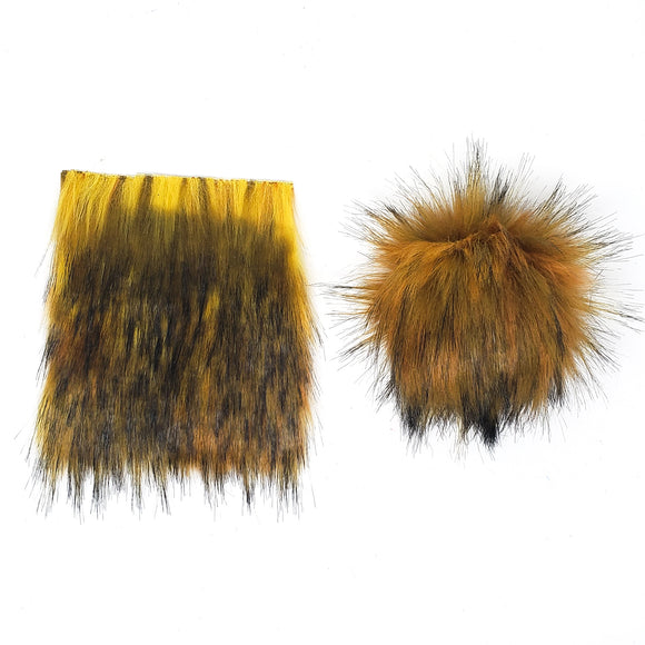 Autumn - Faux Fur Pre-Cut DIY Squares