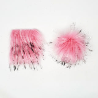 Ballerina Pink - Faux Fur Pre-Cut DIY Squares