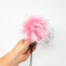 Ballerina Pink - Faux Fur Pom Poms-3