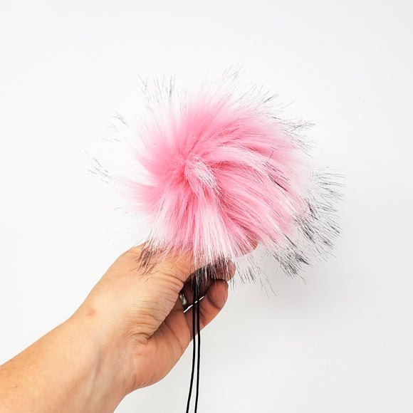 Ballerina Pink - Faux Fur Pom Poms