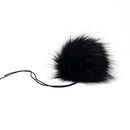 Black 2.0 Faux Fur Pom Poms-2