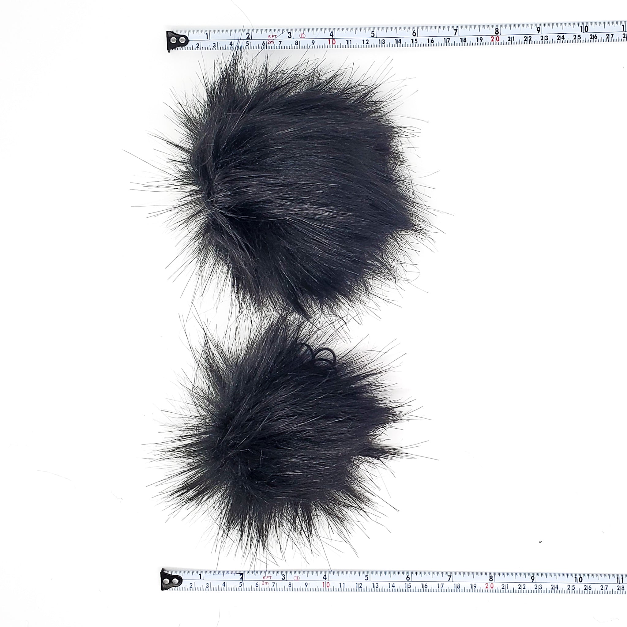 Black Faux Fur Pom Poms (ARCHIVED)