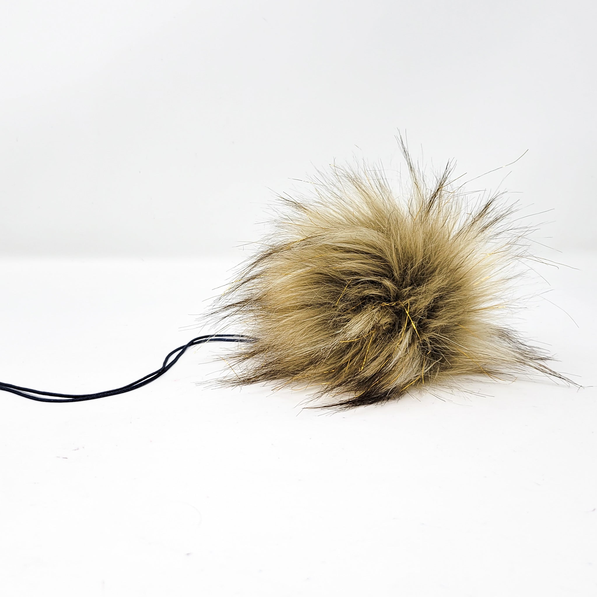 Blitzen (Gold Sparkle) - Faux Fur Pom Poms