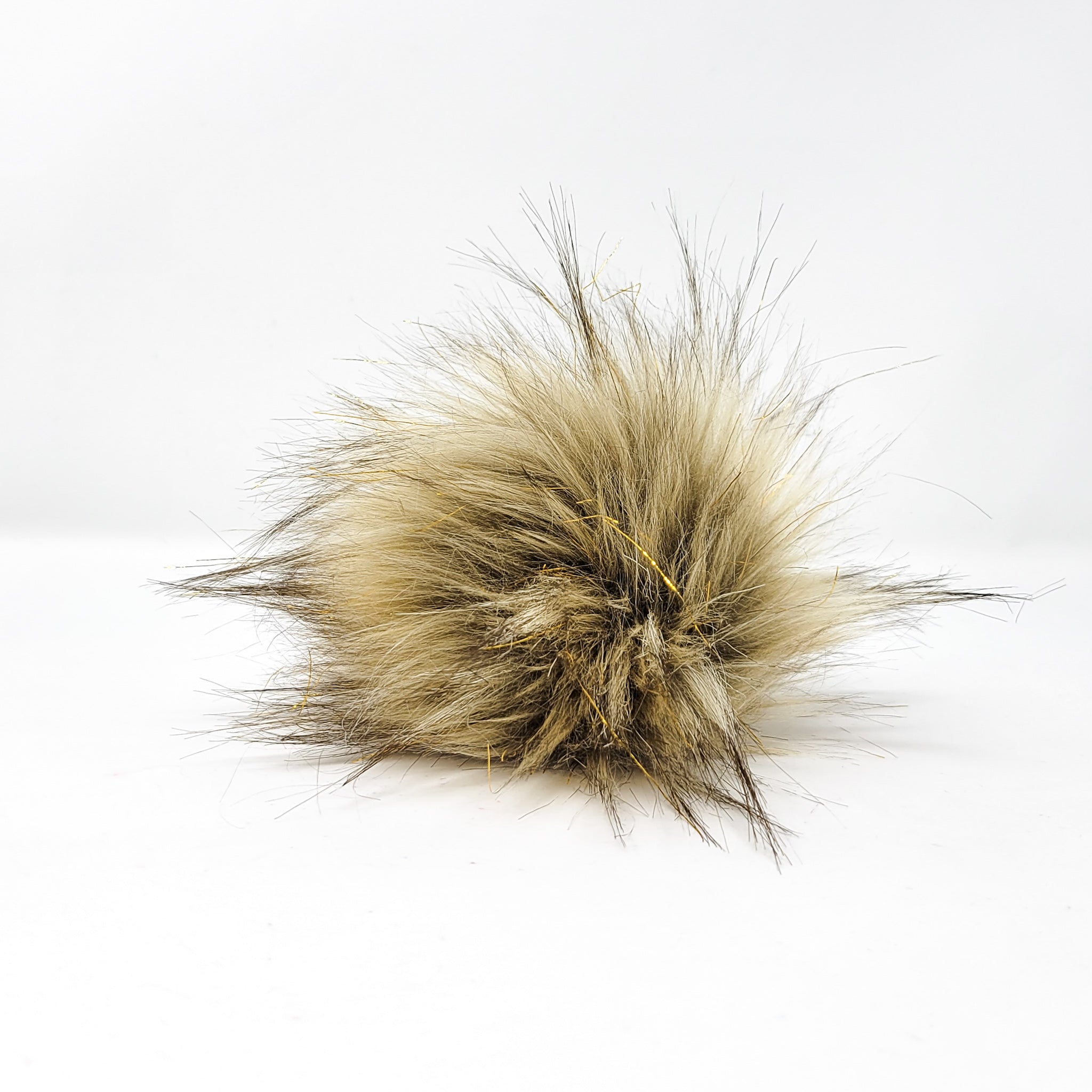 Blitzen (Gold Sparkle) - Faux Fur Pom Poms