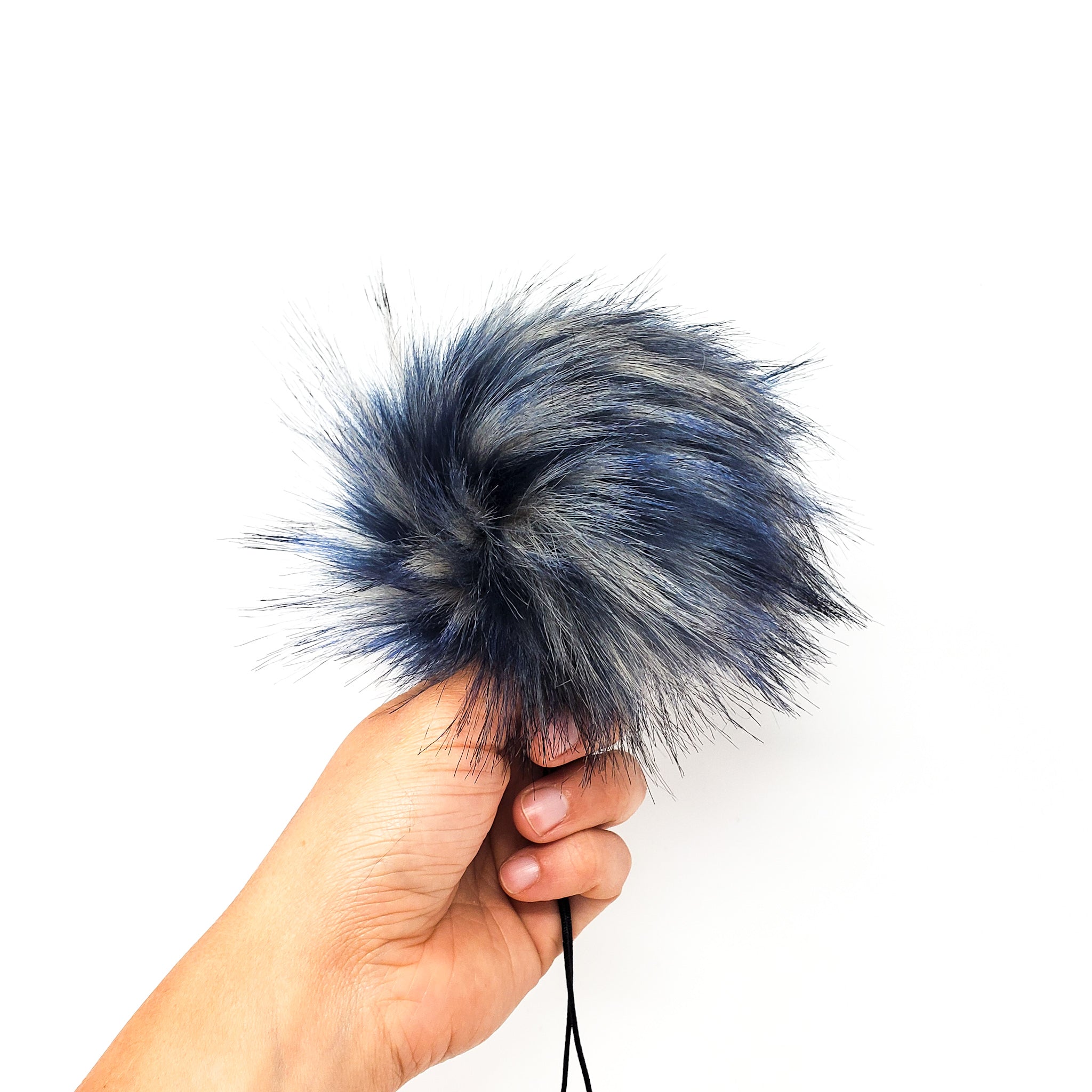 Blue Sapphire - Faux Fur Pom Poms