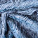 Blue Steel Fake Fur Faux Fur Fabric by the Metre / Yard-1