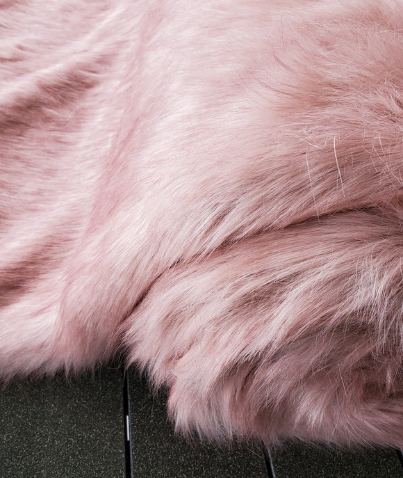 Blush LUXE Fake Fur Faux Fur Fabric by the Metre / Yard (CHRISTMAS MIRACLE EDITION)