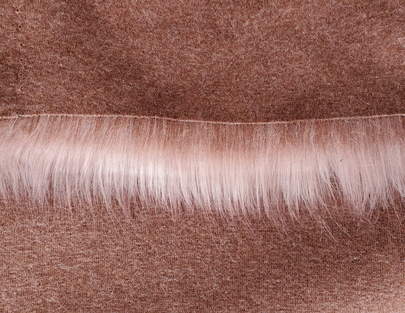 Blush LUXE Fake Fur Faux Fur Fabric by the Metre / Yard (CHRISTMAS MIRACLE EDITION)