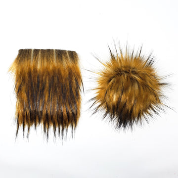 Bronze - Faux Fur Pre-Cut DIY Squares