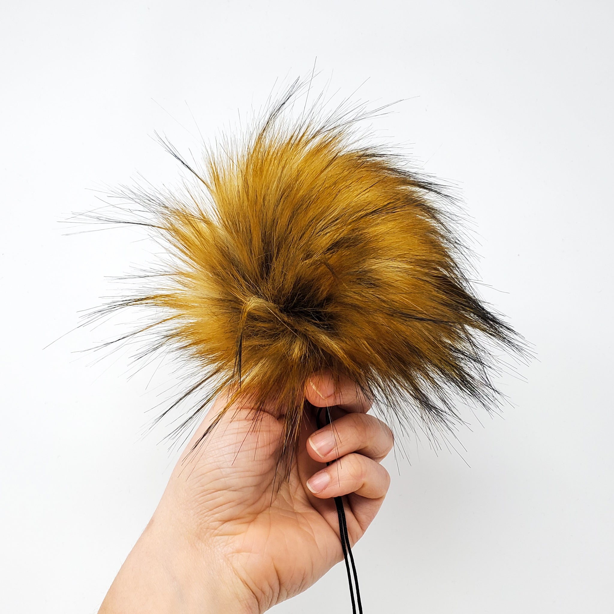 Bronze - Faux Fur Pom Poms