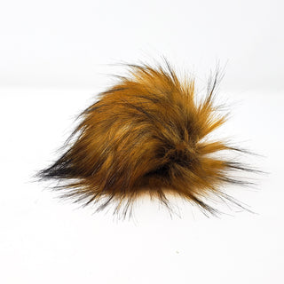 Faux Fur Pom Pom Sandstone, Snap Closure – Wool and Company
