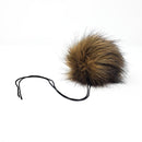 Brown Faux Fur Pom Poms-2