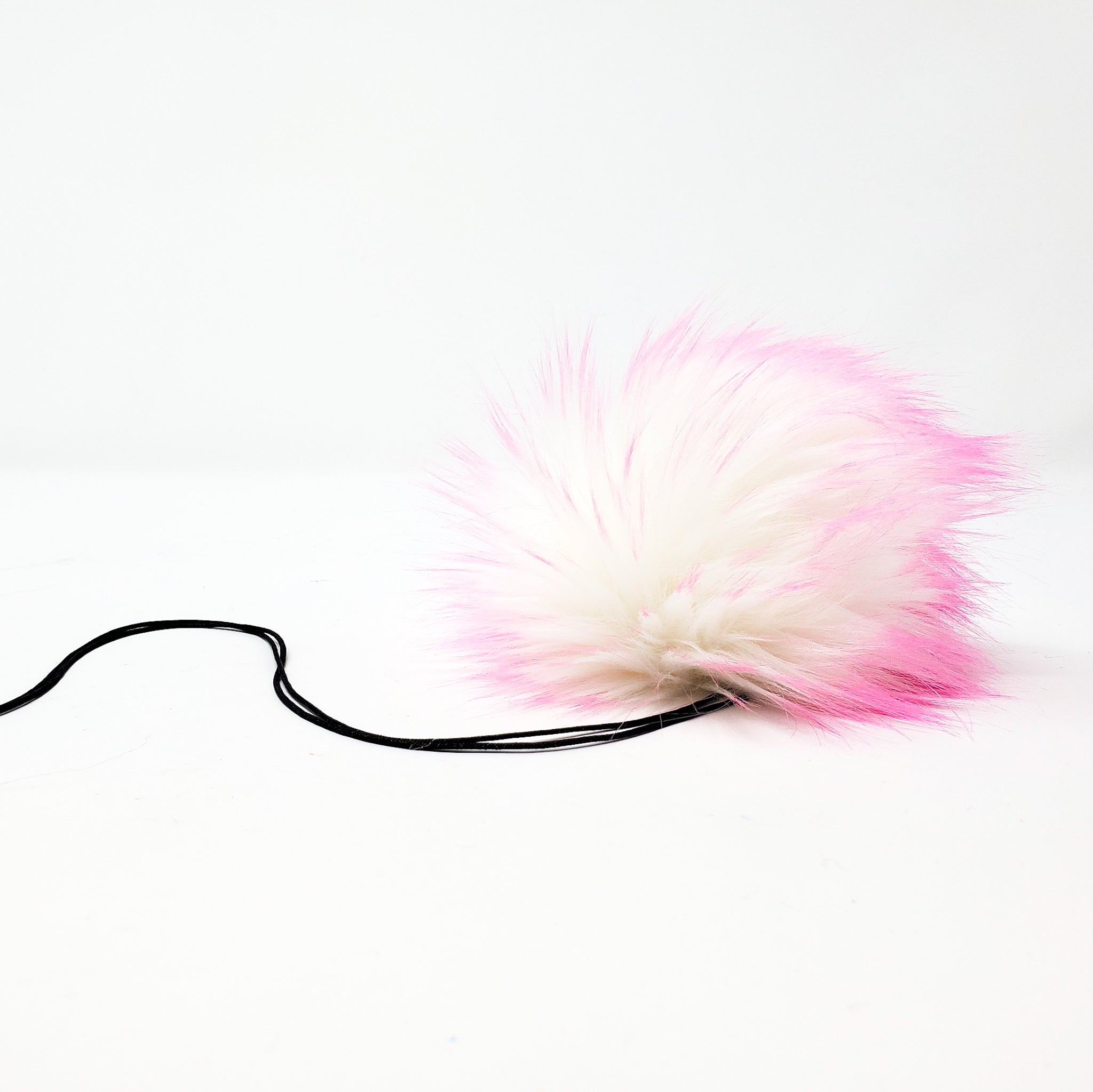 Bubblegum Faux Fur Pom Poms - 0