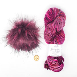 Charged Up Cherry - Baah Yarn Sequoia Luxe Bundle