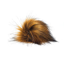 Chestnut Faux Fur Pom Poms-1