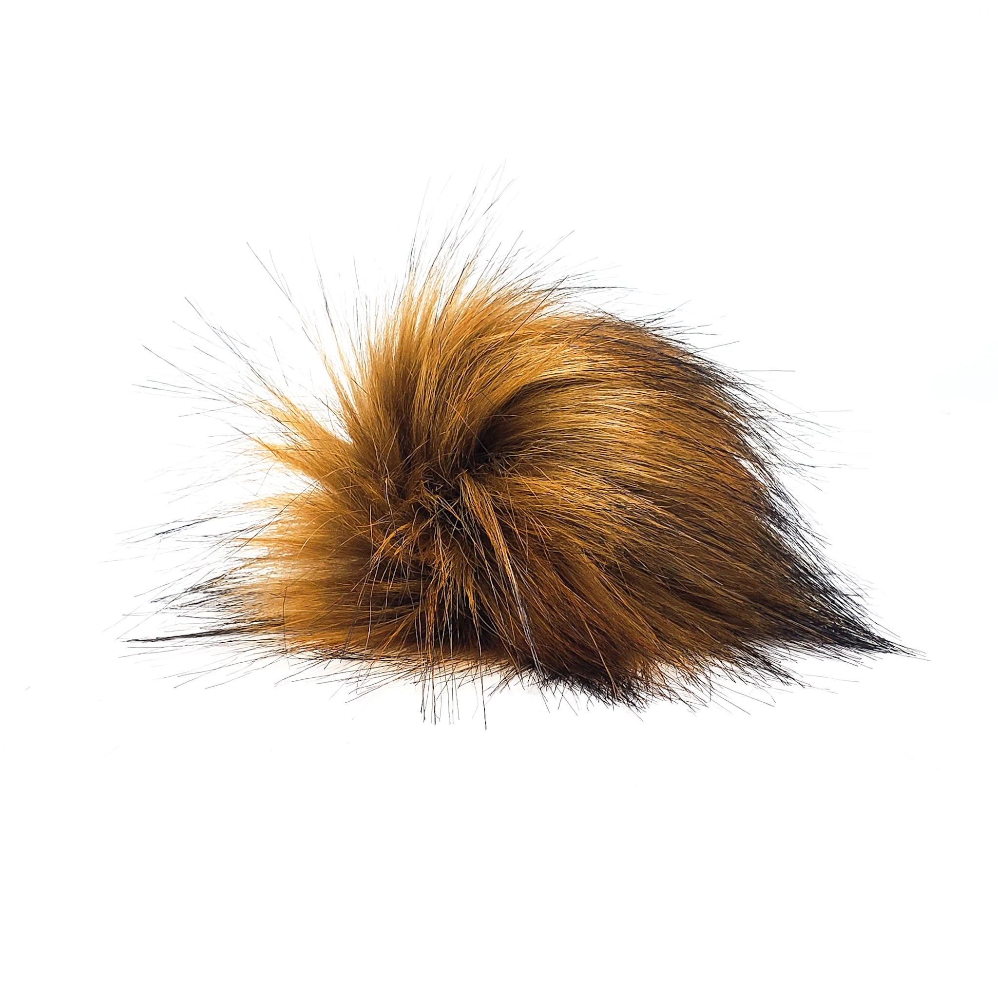 Chestnut Faux Fur Pom Poms