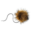 Chestnut Faux Fur Pom Poms-4