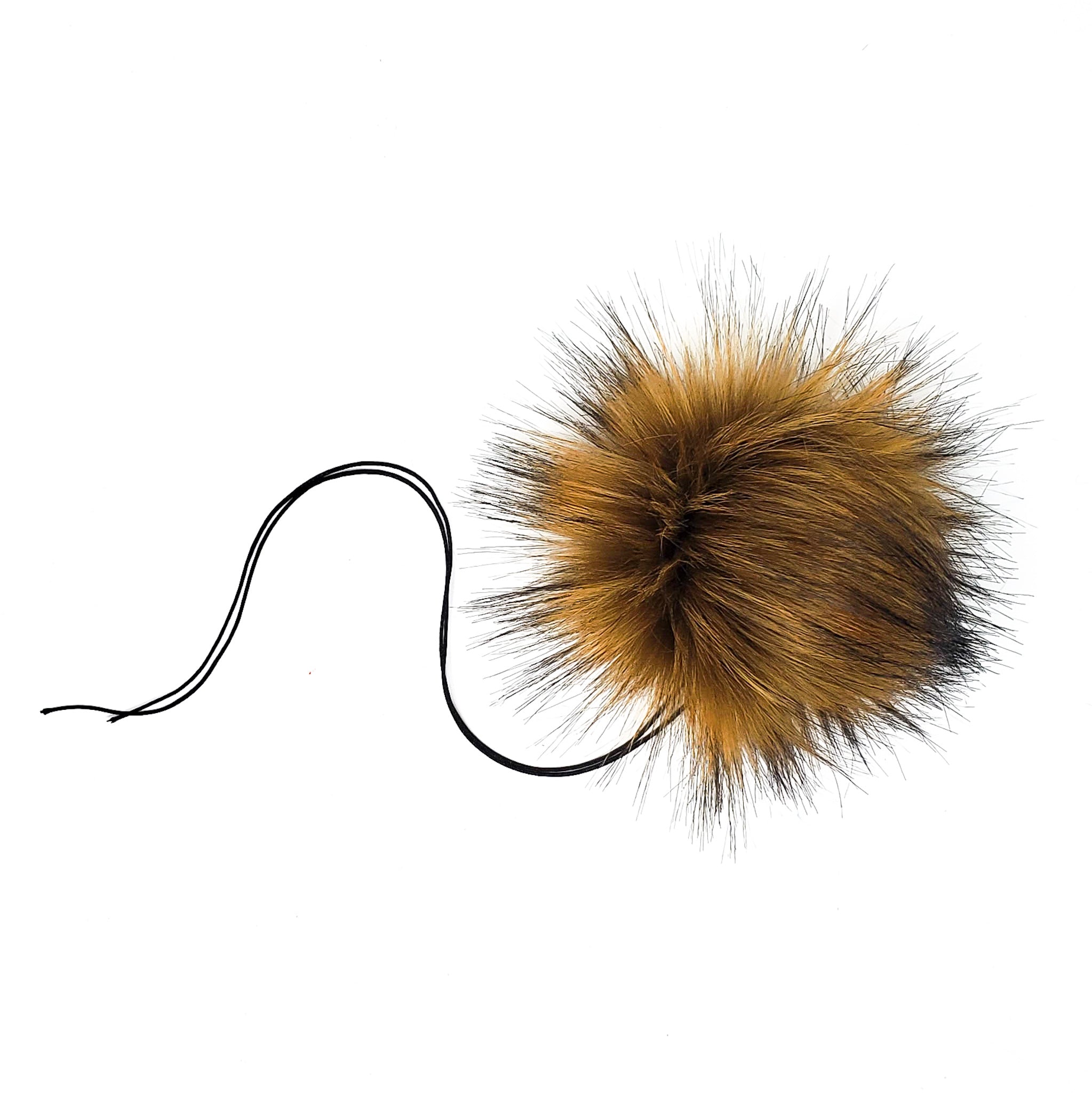 Chestnut Faux Fur Pom Poms