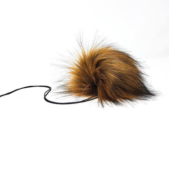 Chestnut Faux Fur Pom Poms