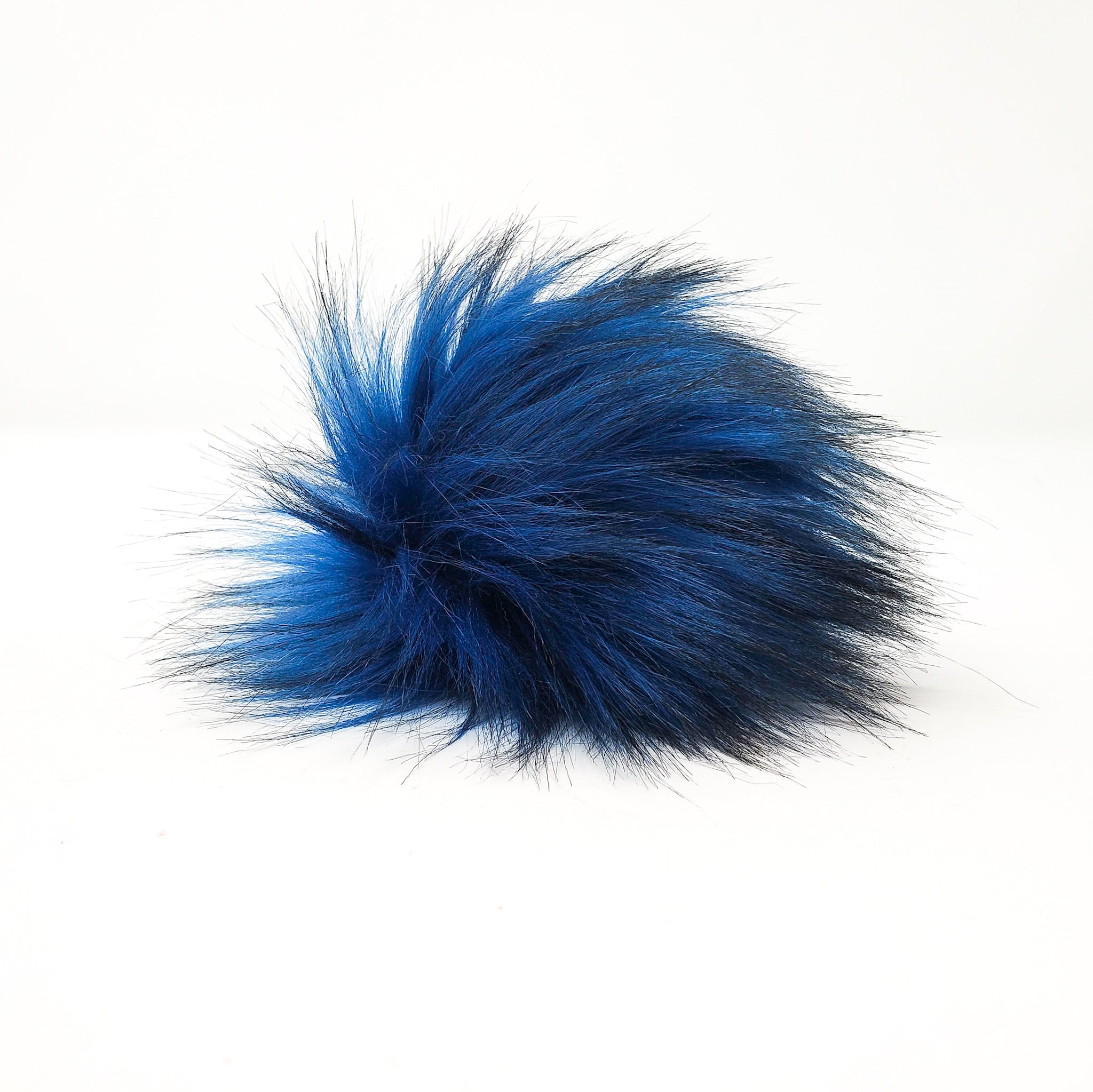 Cobalt Faux Fur Pom Poms