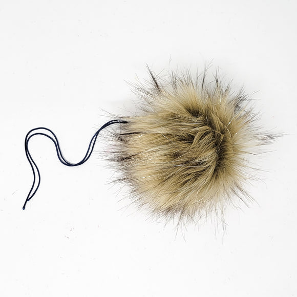 Comet (Silver Sparkle) - Faux Fur Pom Poms