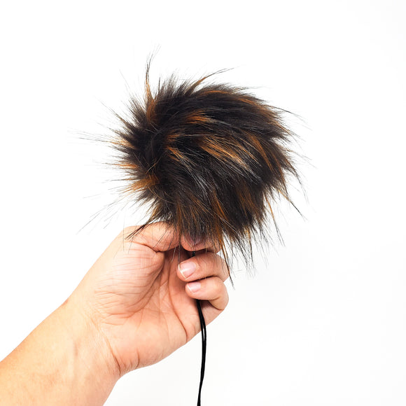 Copper - Faux Fur Pom Poms