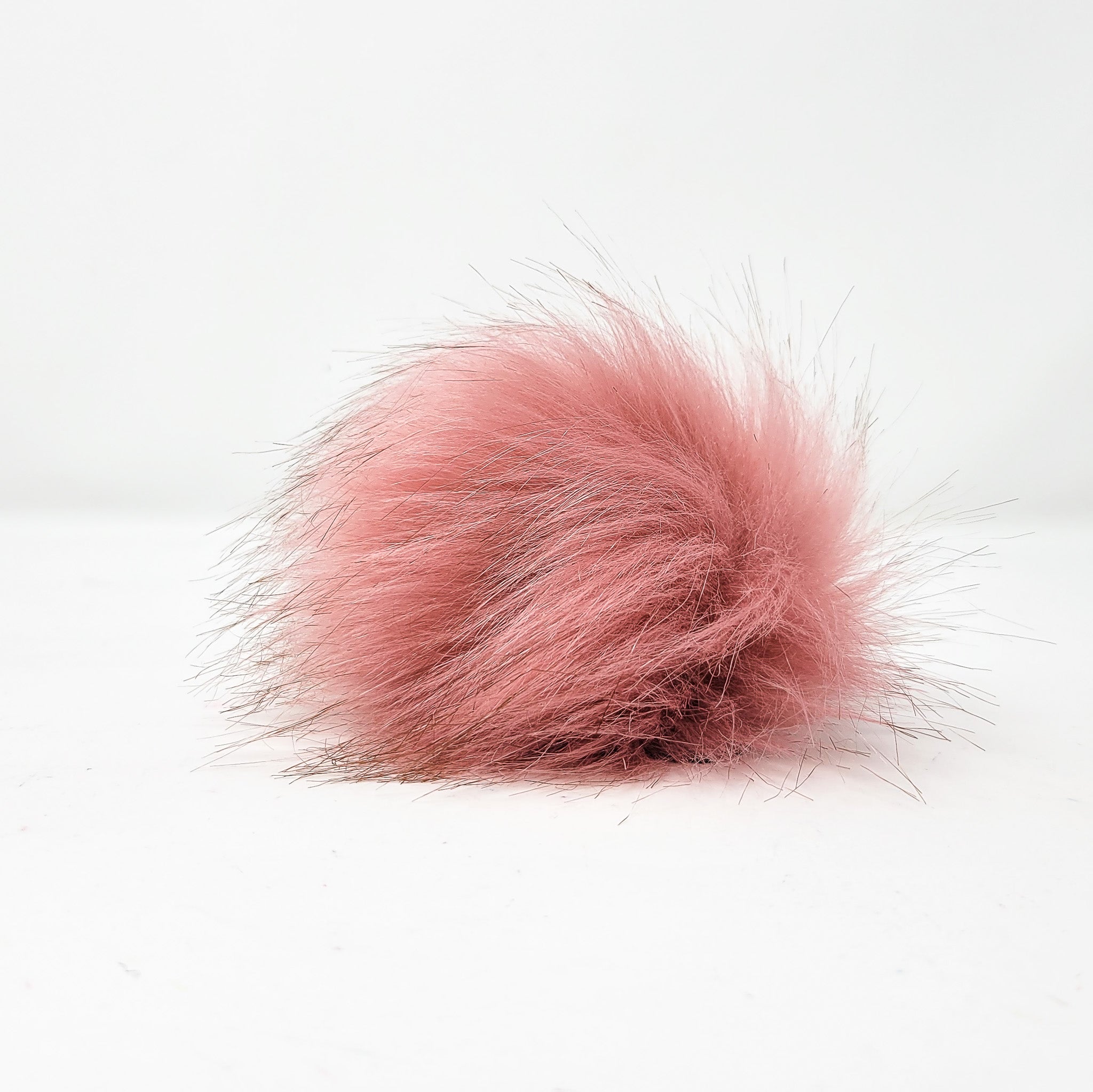 Dusty Pink - Faux Fur Pom Poms