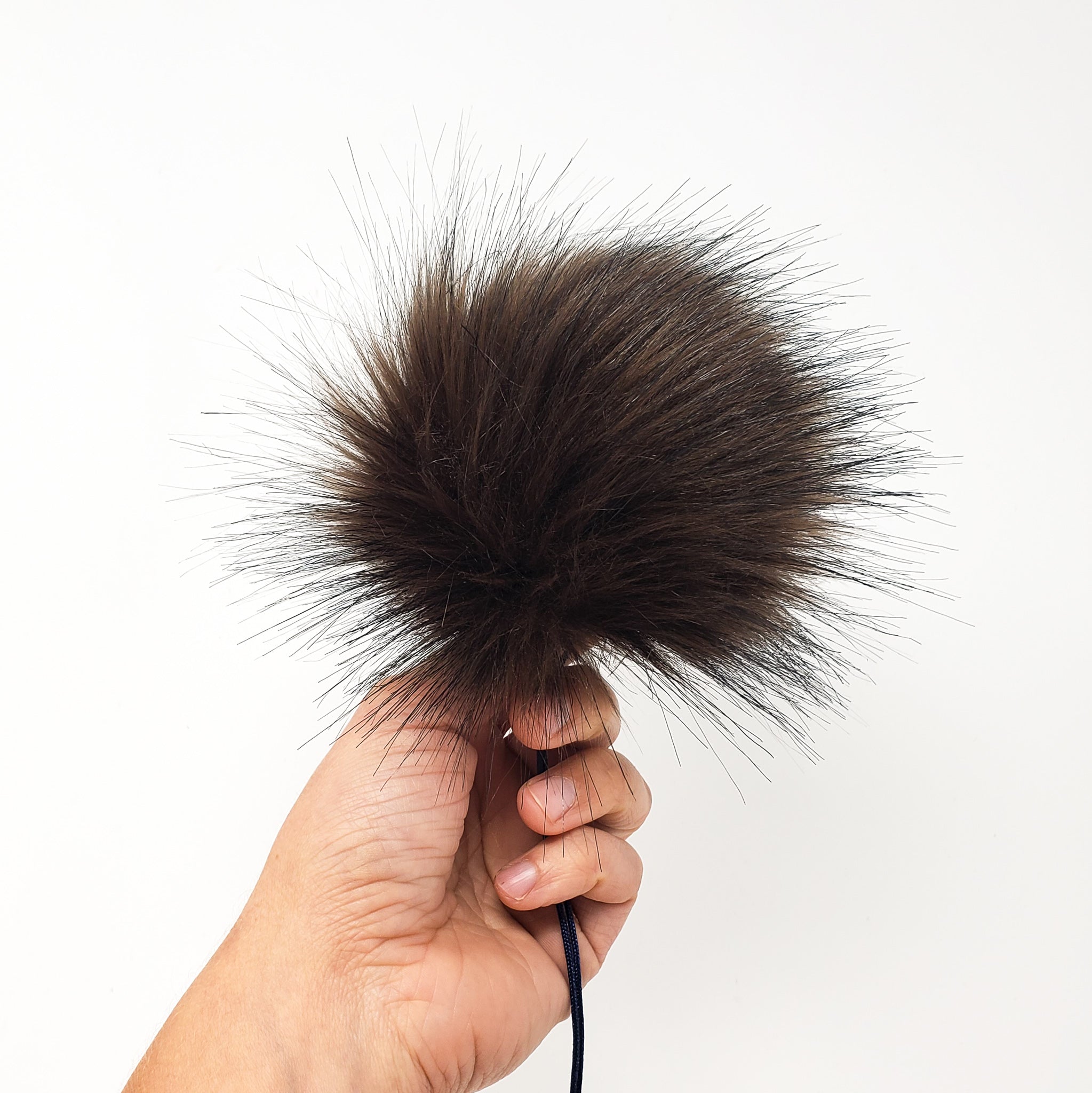 Espresso - Faux Fur Pom Poms