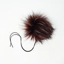 Dark Cherry Faux Fur Pom Poms-4