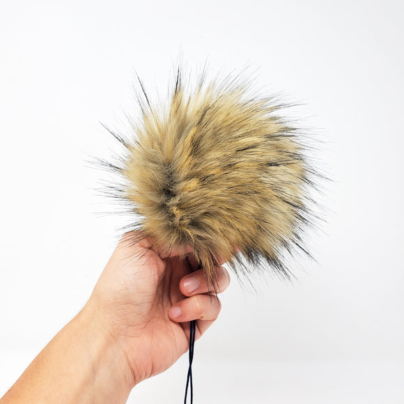 Fawn Faux Fur Pom Poms