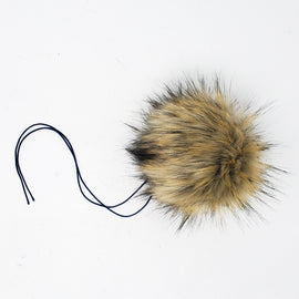 Fawn Faux Fur Pom Poms - 0