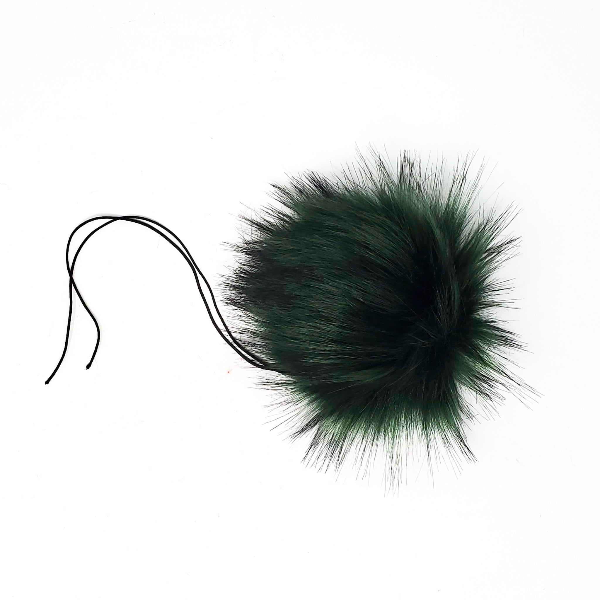 Forest Green - Faux Fur Pom Poms - 0