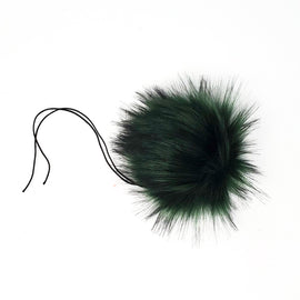 Forest Green - Faux Fur Pom Poms - 0