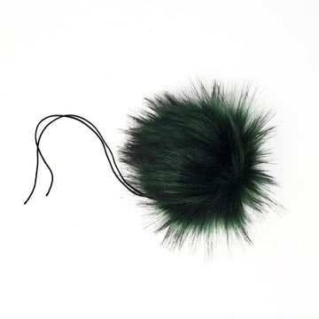 Forest Green - Faux Fur Pom Poms - 0
