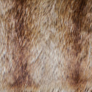 Golden Wolf Fake Fur Faux Fur Fabric by the Metre / Yard-3