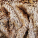 Golden Wolf Fake Fur Faux Fur Fabric by the Metre / Yard-1