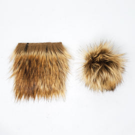 Golden Wolf - Faux Fur Pre-Cut DIY Squares