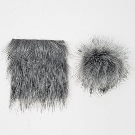 Granite - Faux Fur Pre-Cut DIY Squares