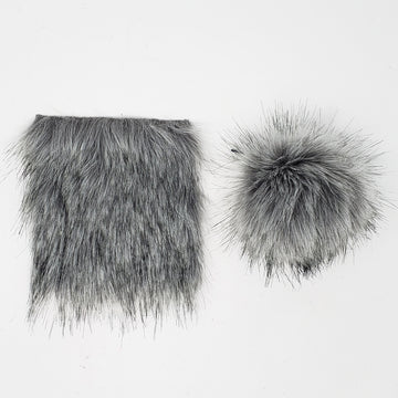 Granite - Faux Fur Pre-Cut DIY Squares