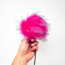 Hot Pink - Faux Fur Pom Poms-3
