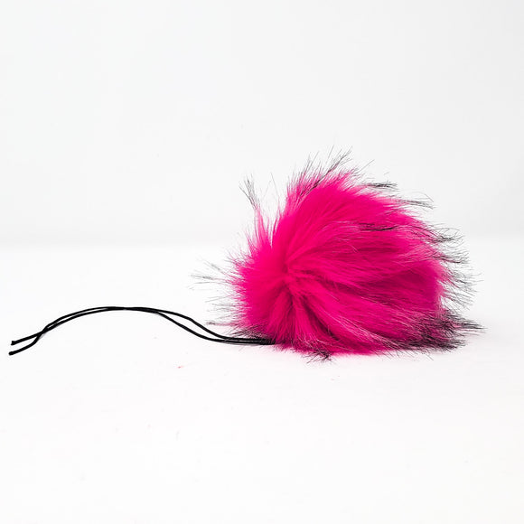 Hot Pink - Faux Fur Pom Poms