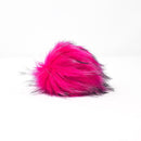 Hot Pink - Faux Fur Pom Poms-1
