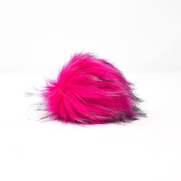Hot Pink - Faux Fur Pom Poms