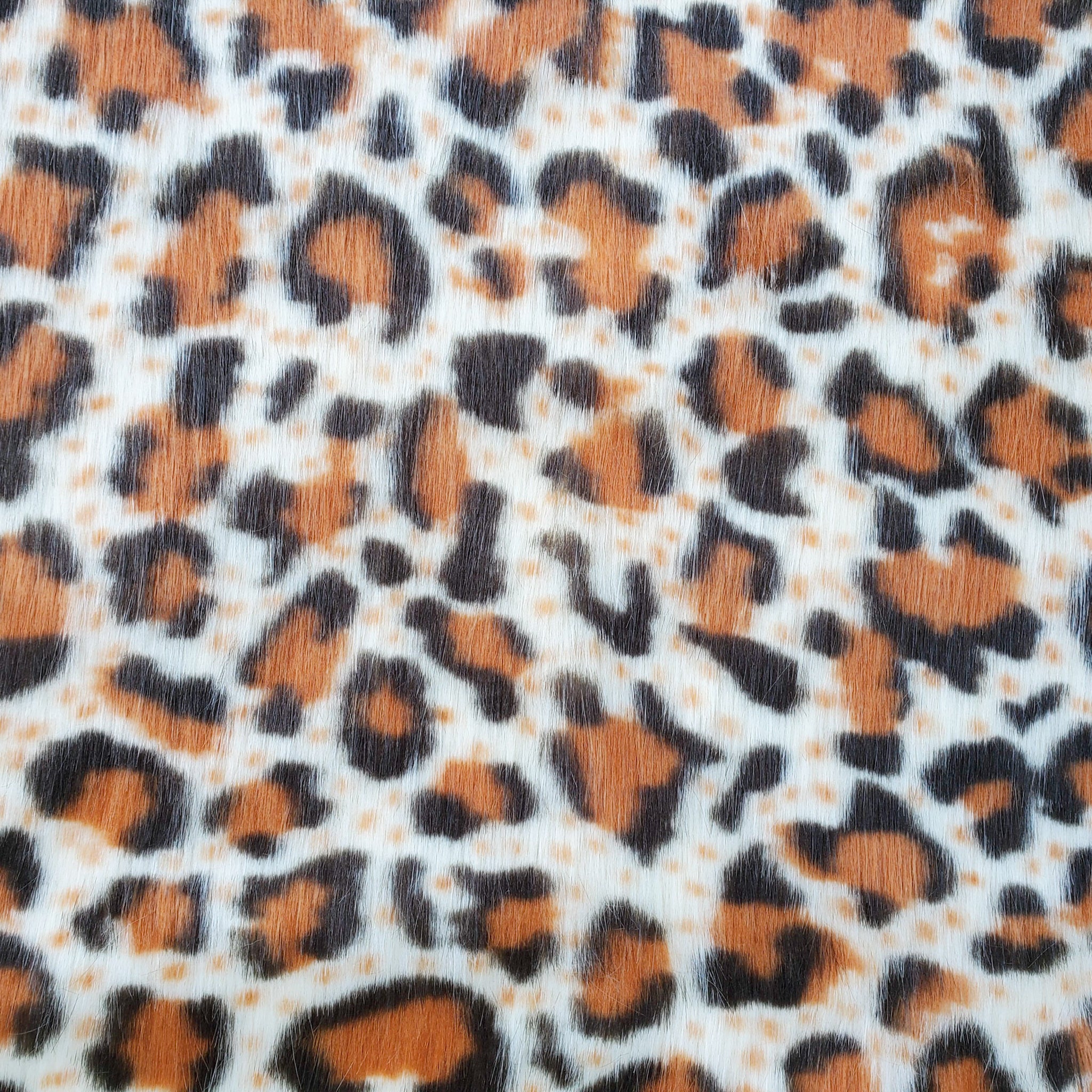 Leopard Fake Fur Faux Fur Fabric by the Metre / Yard