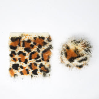 Leopard - Faux Fur Pre-Cut DIY Squares