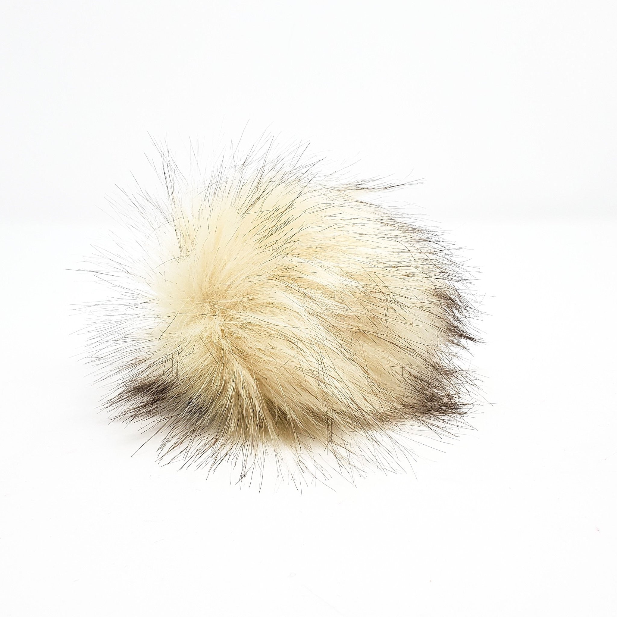 Linen Faux Fur Pom Poms