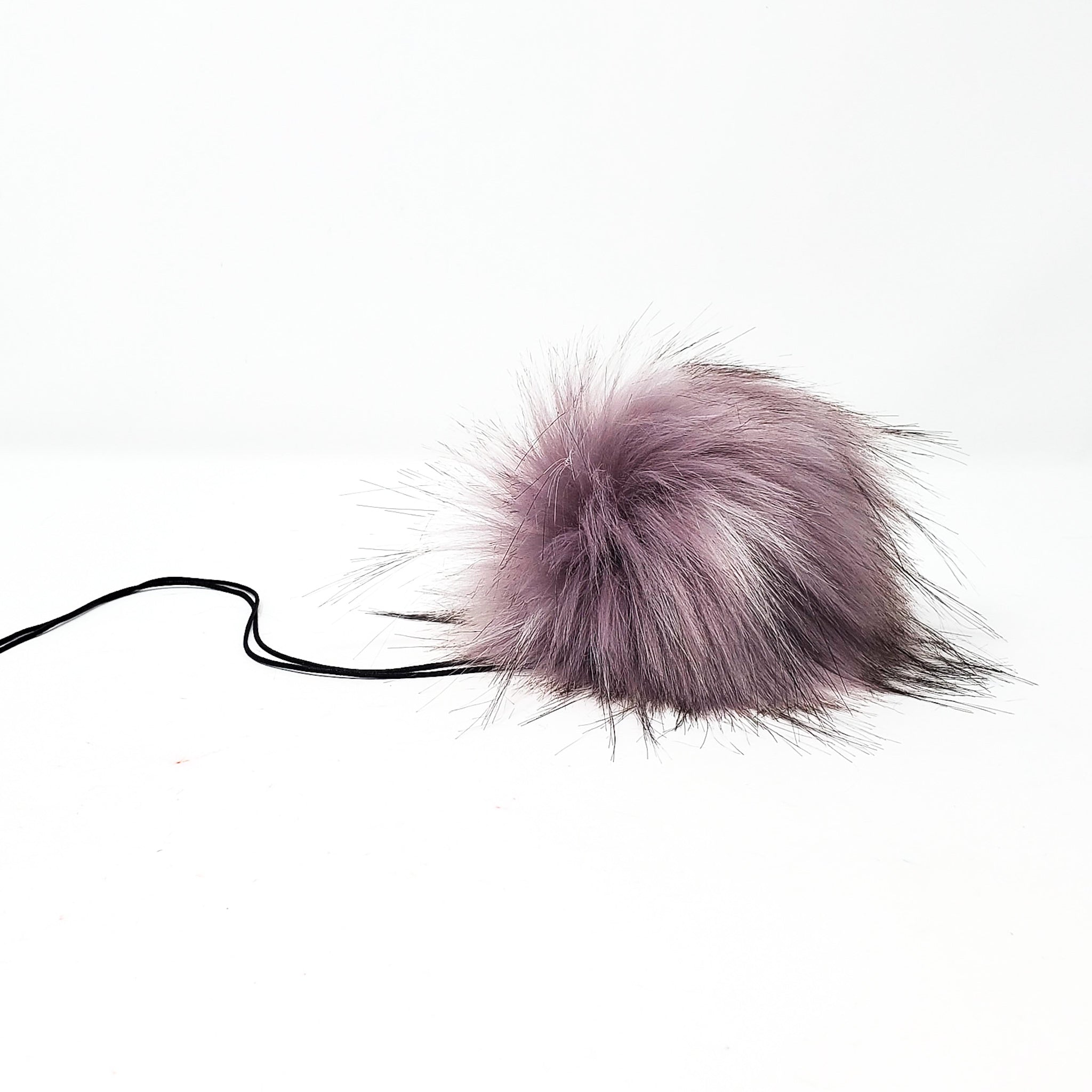 Mauve - Faux Fur Pom Poms